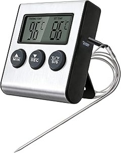 ¿Cuáles son los precios promedio de los termómetros para carne con alarma?