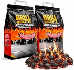 Carbón vegetal para barbacoa para alta temperatura