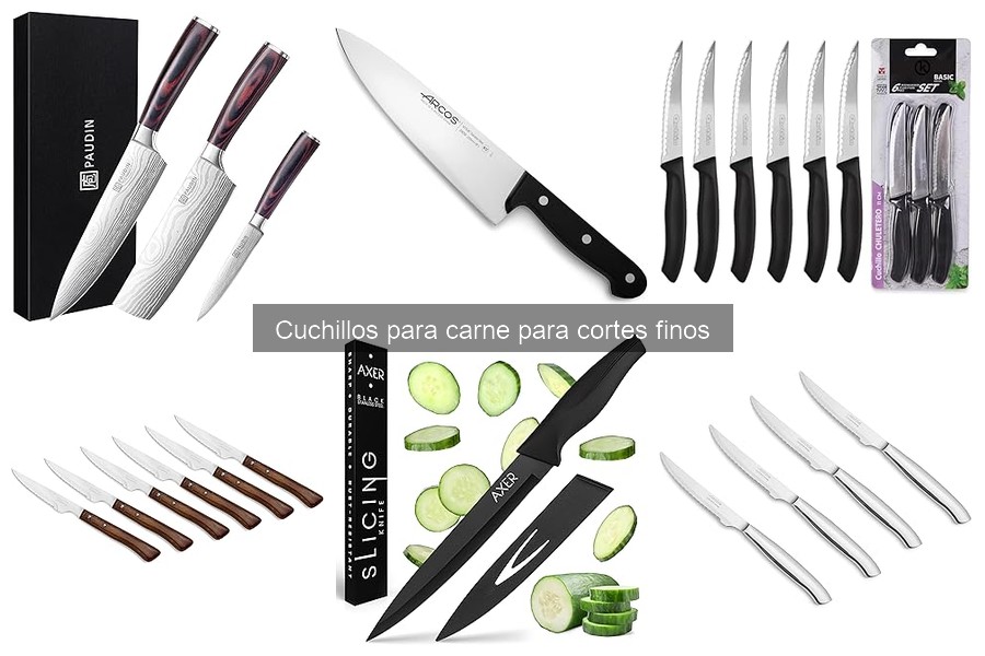 Alternativas a cuchillos de carne para cortes específicos