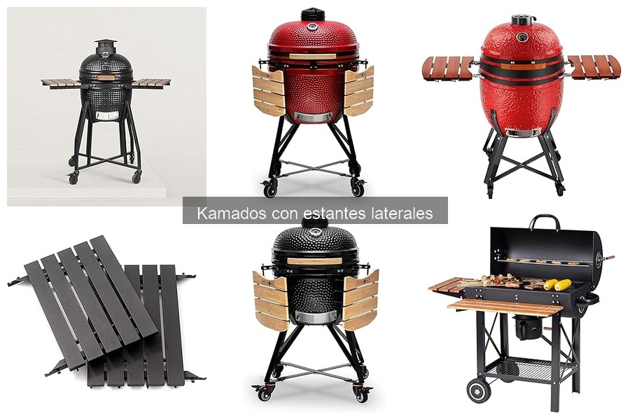 Alternativas a kamados con estantes laterales para parrilla