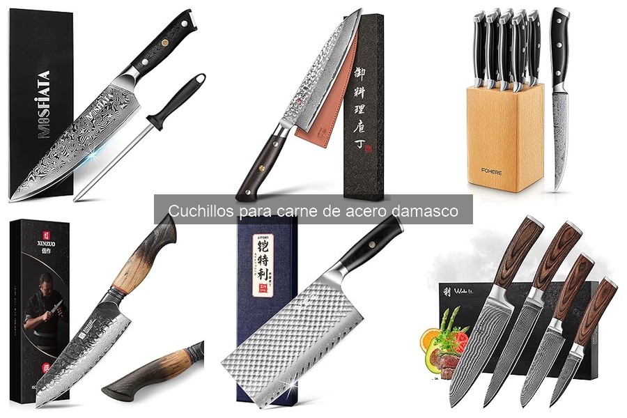 Alternativas a los cuchillos de acero damasco para parrilla