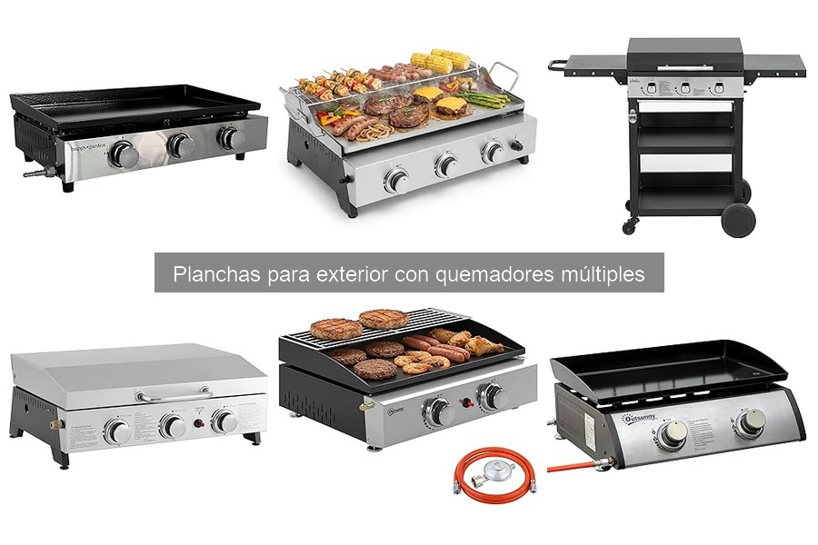 Alternativas a planchas con quemadores múltiples para cocinar