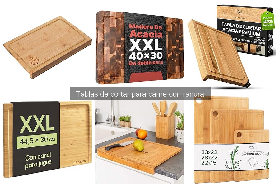 Alternativas a tablas de cortar para carne con ranura