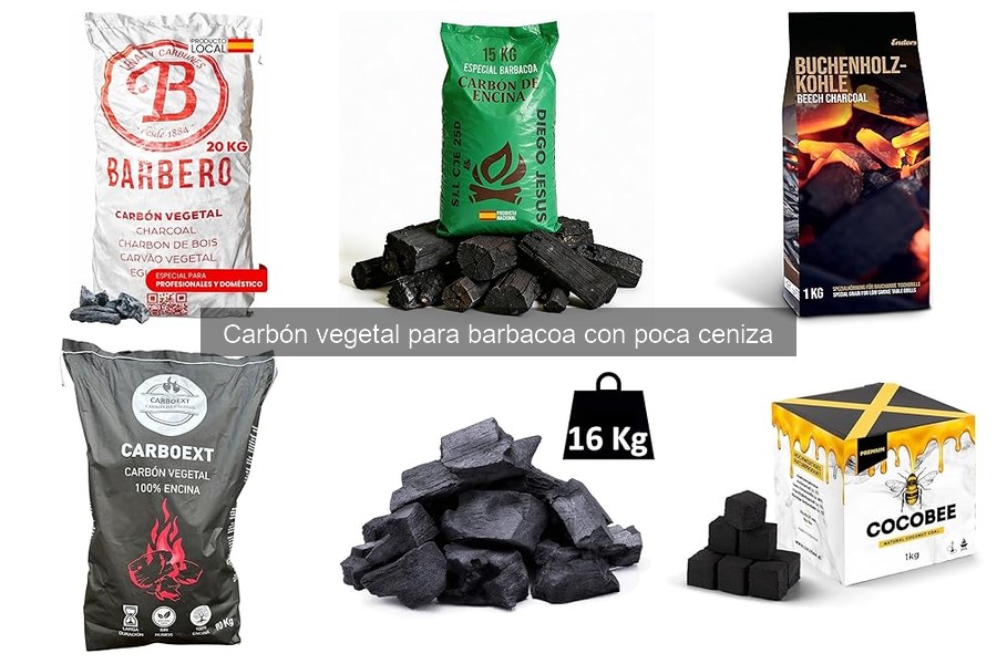 Alternativas al carbón vegetal con poca ceniza para barbacoa