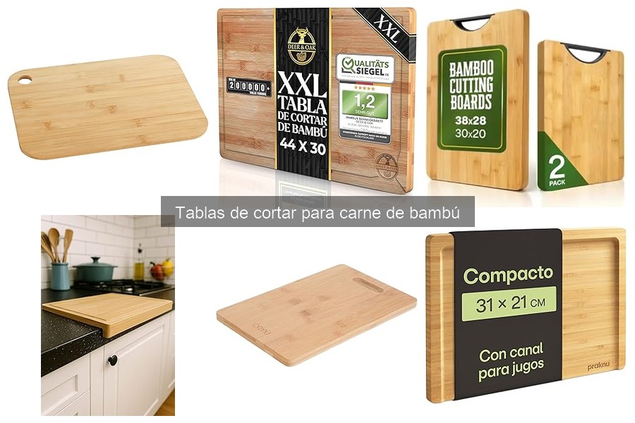 Características esenciales de tablas de cortar de bambú para carne