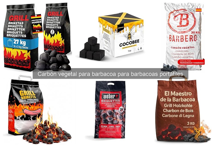 Carbón vegetal eco-amigable para barbacoas portátiles