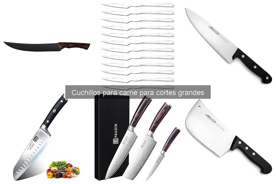 Cómo mantener y afilar cuchillos de carne para cortes grandes