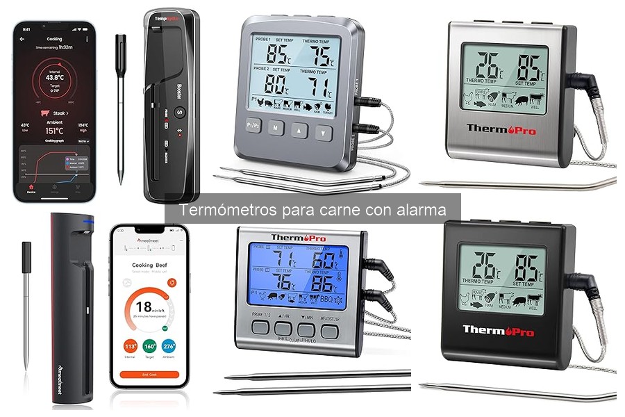 Cómo usar un termómetro para carne con alarma correctamente