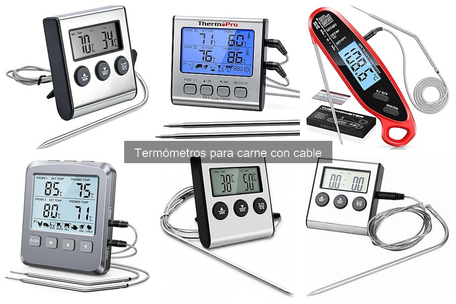 Cómo usar un termómetro para carne con cable correctamente