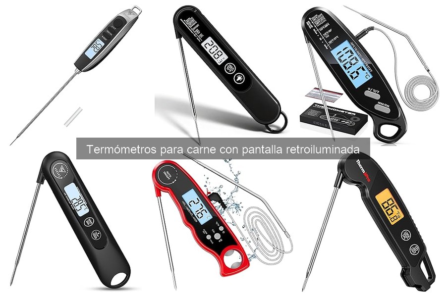 Cómo utilizar un termómetro para carne retroiluminado