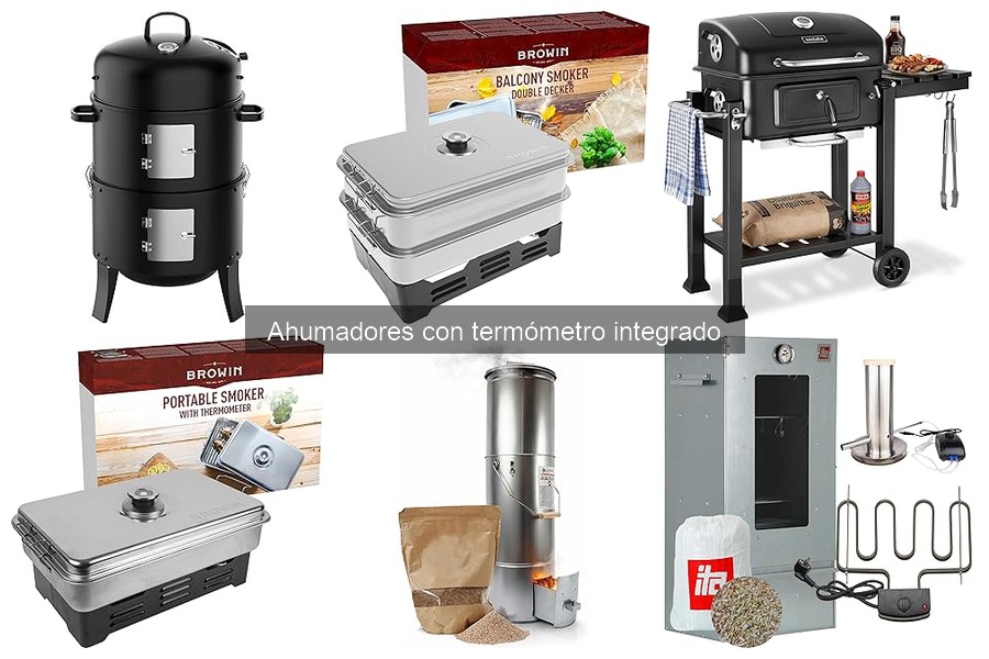 Comparativa de ahumadores con y sin termómetro integrado