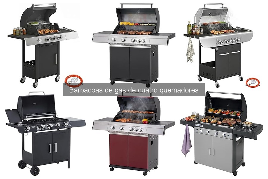 Comparativa de Barbacoas de Gas de Cuatro Quemadores