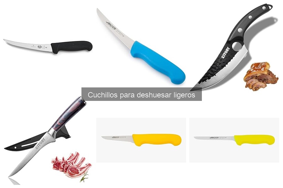 Comparativa de Cuchillos Deshuesadores Ligeros y Pesados
