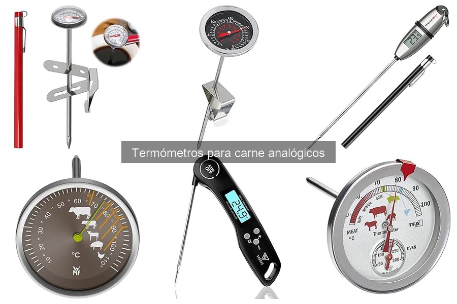 Comparativa de termómetros analógicos para carne: marcas y modelos