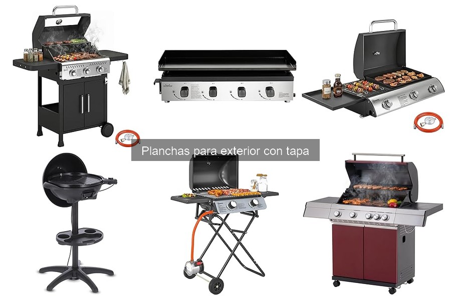 Comparativa: Planchas para exterior con tapa y grills de carbón