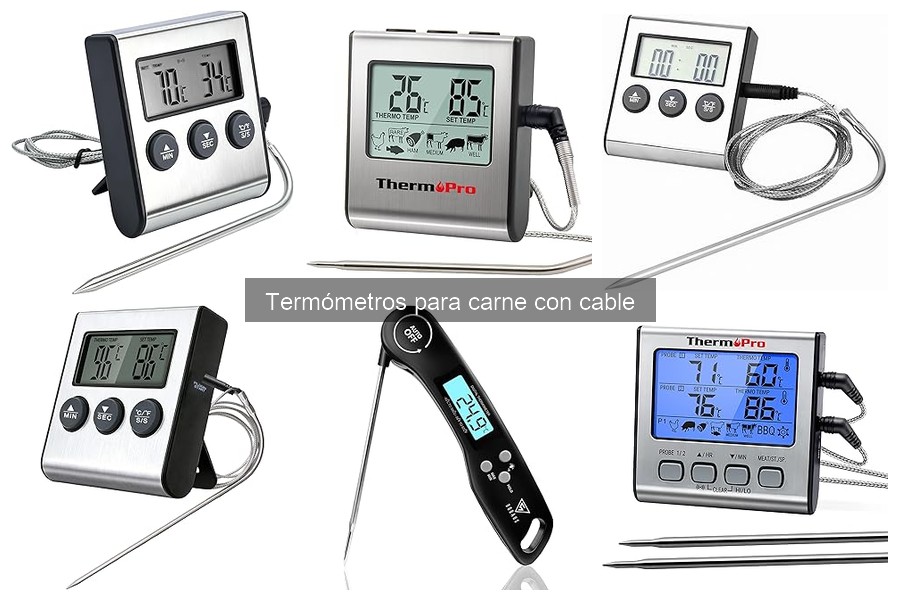 Comparativa: Termómetros para Carne con Cable vs Sin Cable