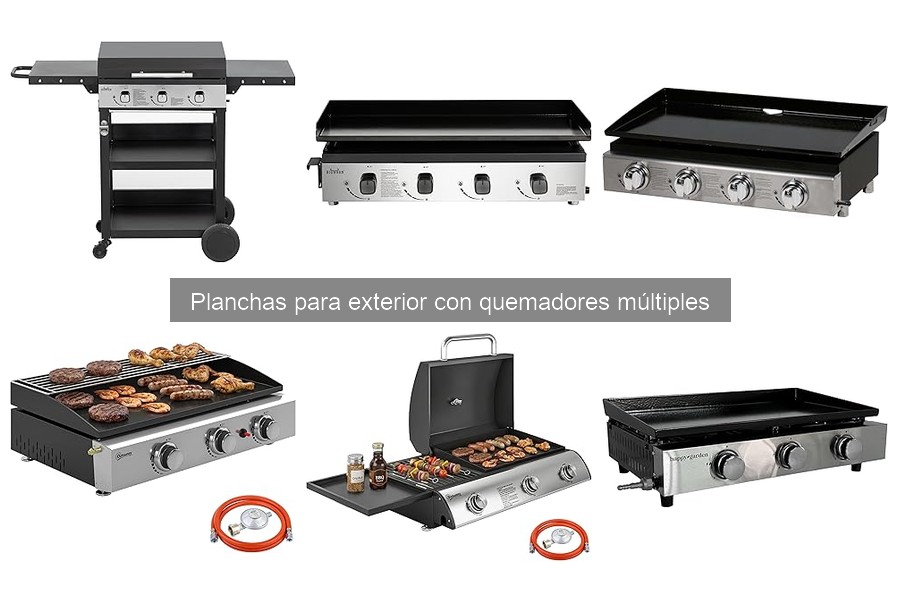 Consejos de uso para planchas de exterior con quemadores