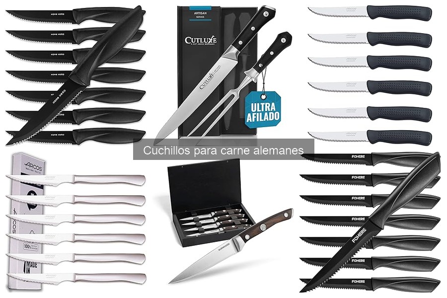 Cuchillos alemanes para carne vs. cuchillos de otros países