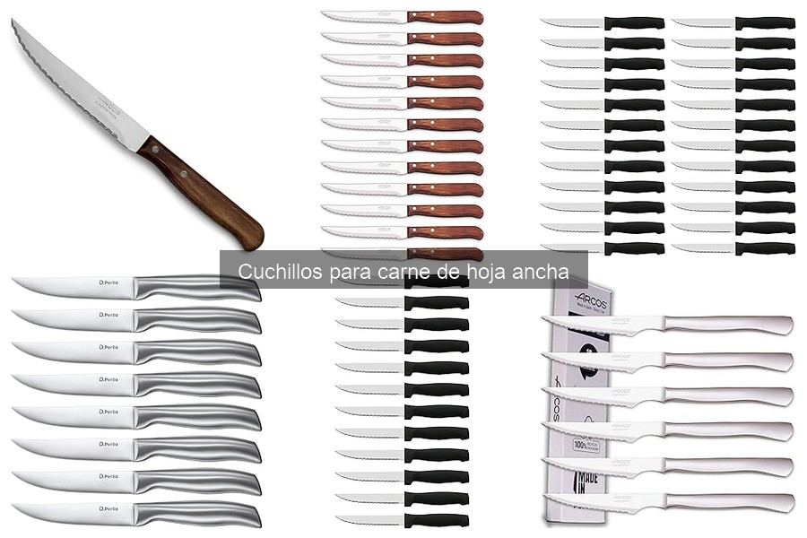 Cuchillos de hoja ancha recomendados para principiantes