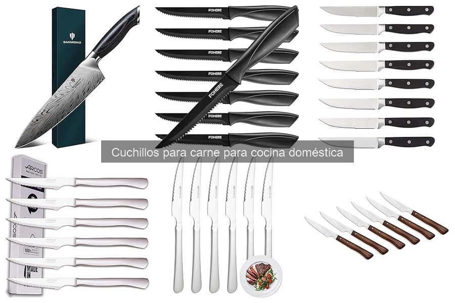 Diferencias entre cuchillos de cocina y cuchillos para carne