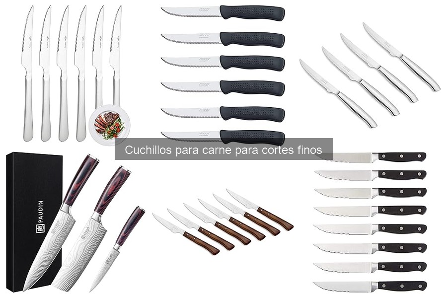 Diferencias entre cuchillos para carne y cuchillos de cocina