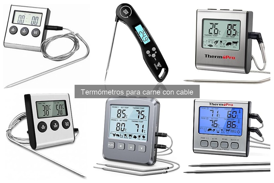 Errores comunes al utilizar termómetros para carne con cable