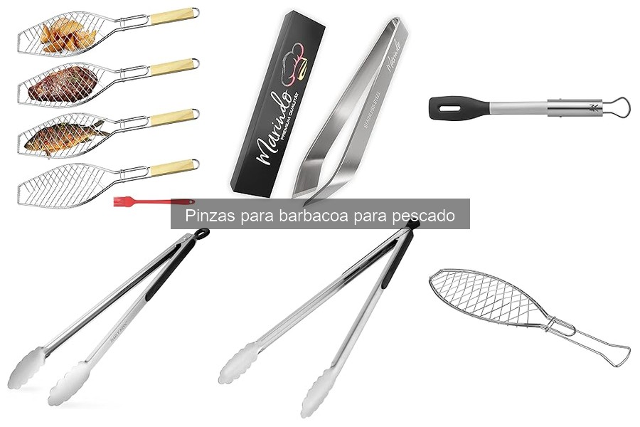 Longitud ideal de las pinzas para pescado en barbacoas