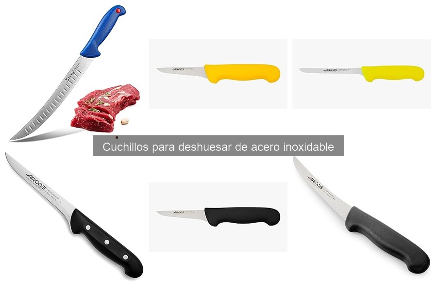 Mantenimiento de cuchillos para deshuesar de acero inoxidable