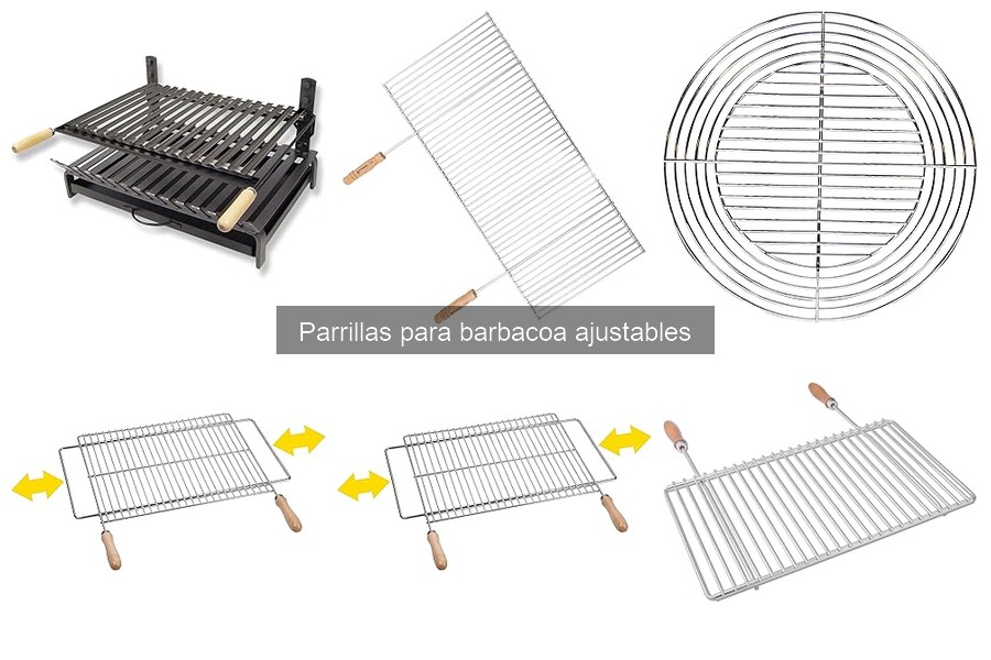 Mantenimiento y limpieza de parrillas ajustables para barbacoa