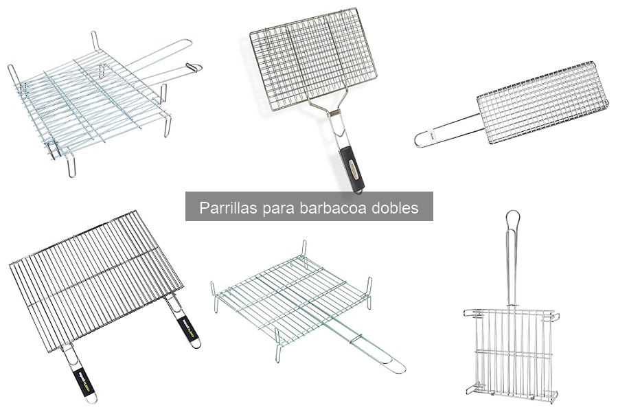 Mantenimiento y limpieza de parrillas dobles para barbacoa