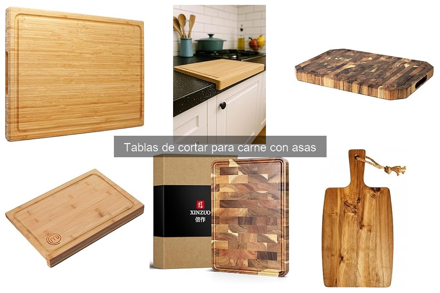 Mantenimiento y limpieza de tablas de cortar para carne con asas