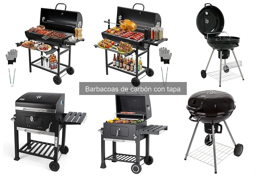 Mejores barbacoas de carbón con tapa para familias grandes