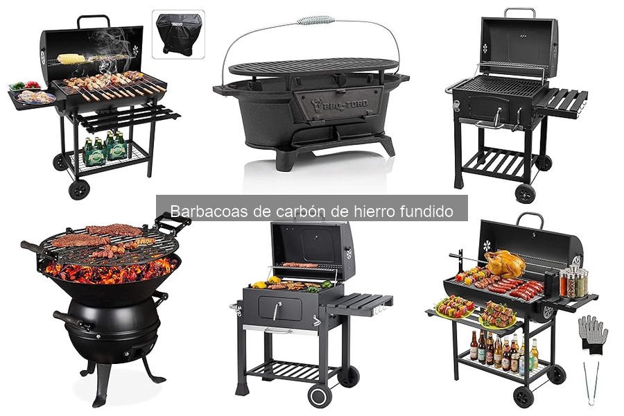 Mejores barbacoas de carbón de hierro fundido para asar carne