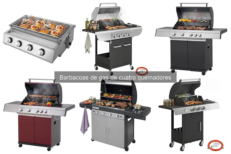 Mejores barbacoas de gas de 4 quemadores para familias grandes