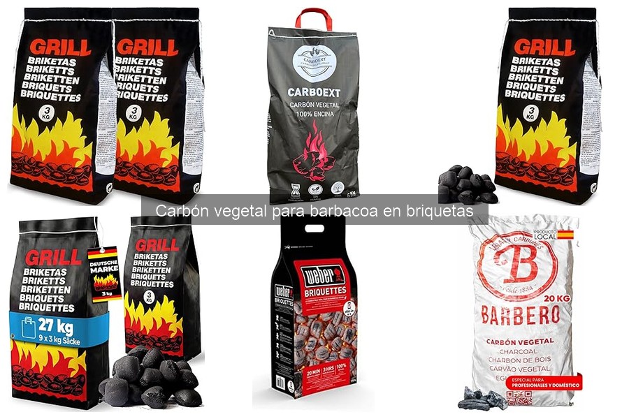 Mejores marcas de carbón vegetal en briquetas para barbacoa
