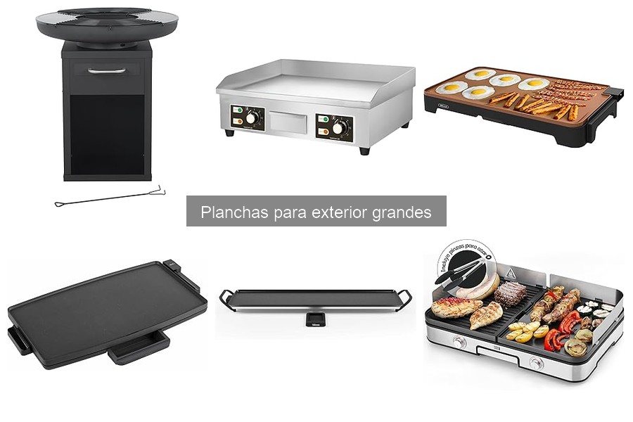 Mejores planchas para exterior grandes para asar carne