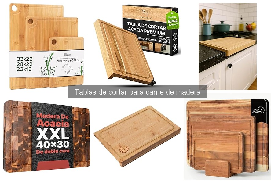 Mejores tablas de cortar de madera para carne en Amazon