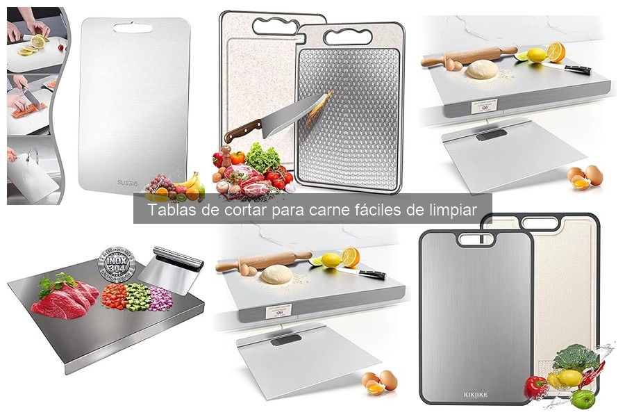 Mejores tablas de cortar para carne: limpieza sencilla