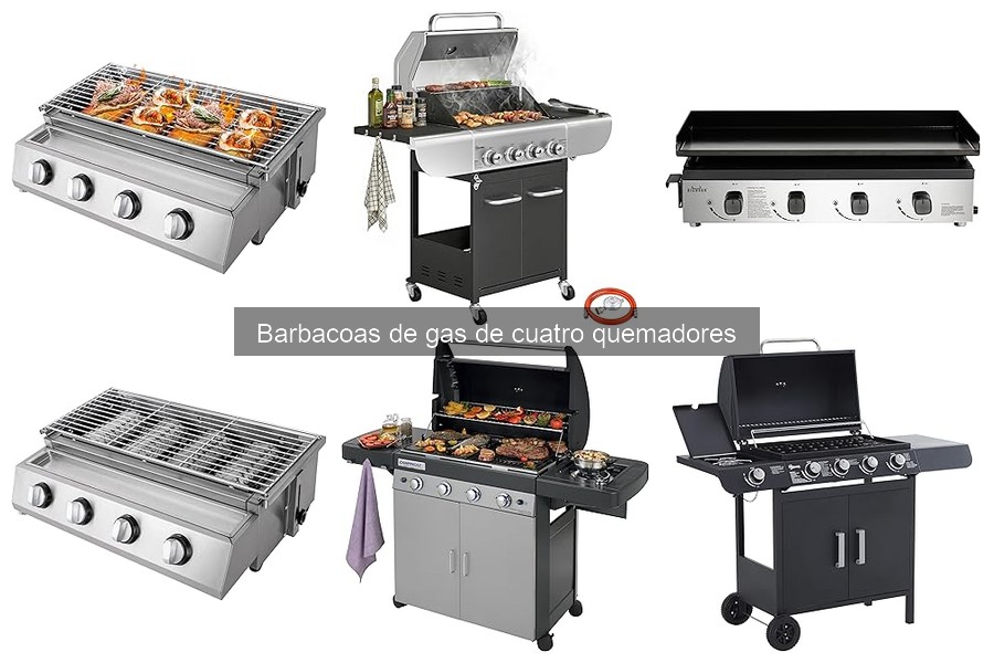 Ofertas irresistibles en barbacoas de gas de cuatro quemadores