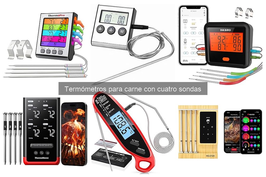Ofertas y Descuentos en Termómetros para Carne con Cuatro Sondas