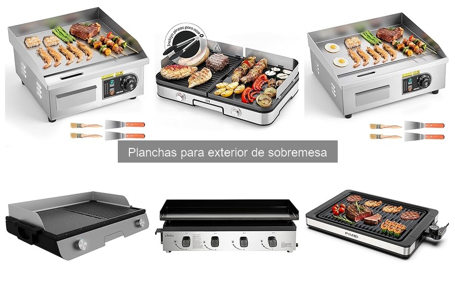 Opiniones de usuarios sobre planchas para exterior de sobremesa