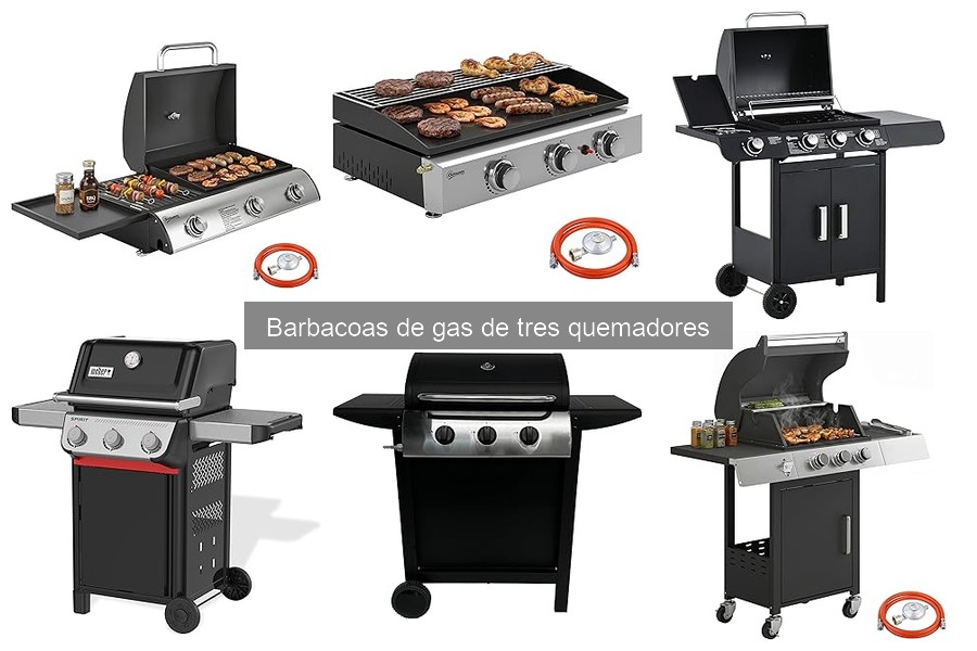 Opiniones sobre barbacoas de gas de tres quemadores