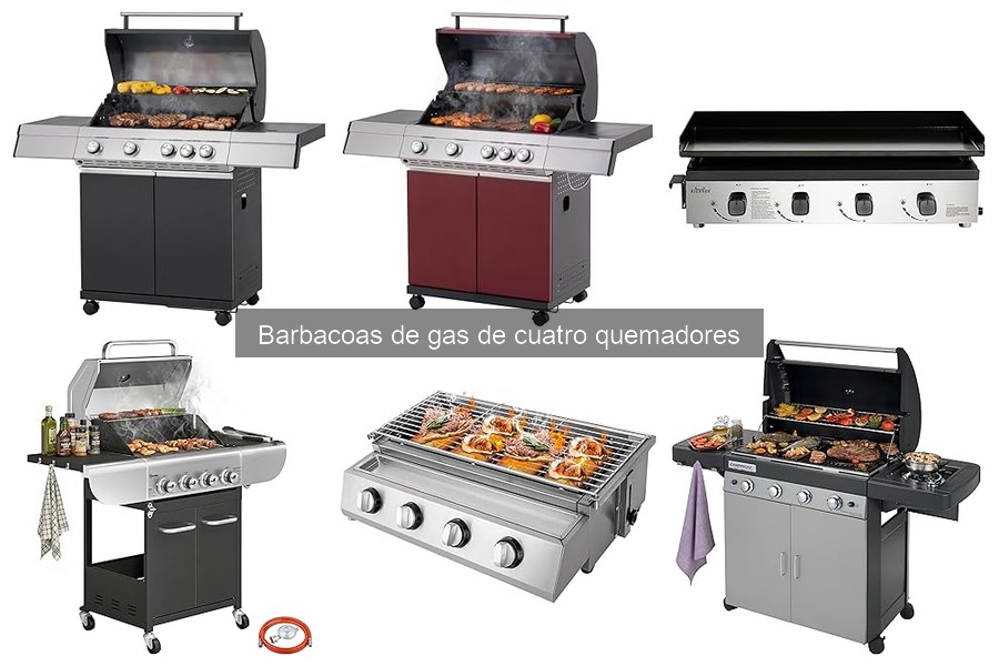 Precios de Barbacoas de Gas de Cuatro Quemadores y Dónde Comprarlas