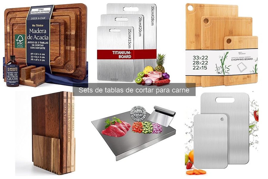 Precios promedio de sets de tablas de cortar para carne