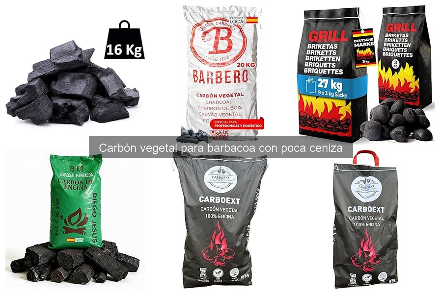 ¿Qué es el carbón vegetal para barbacoa con poca ceniza?