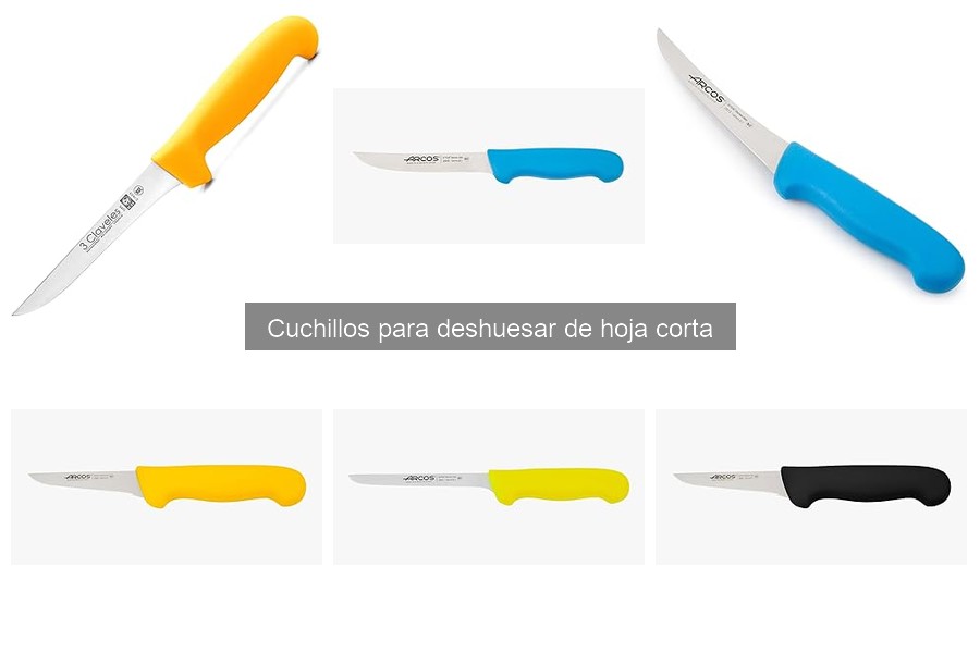 ¿Qué es un cuchillo para deshuesar de hoja corta?