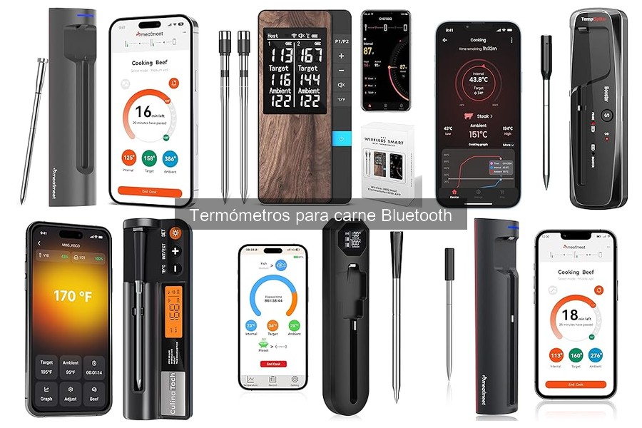 ¿Qué es un termómetro para carne Bluetooth? Guía y ventajas