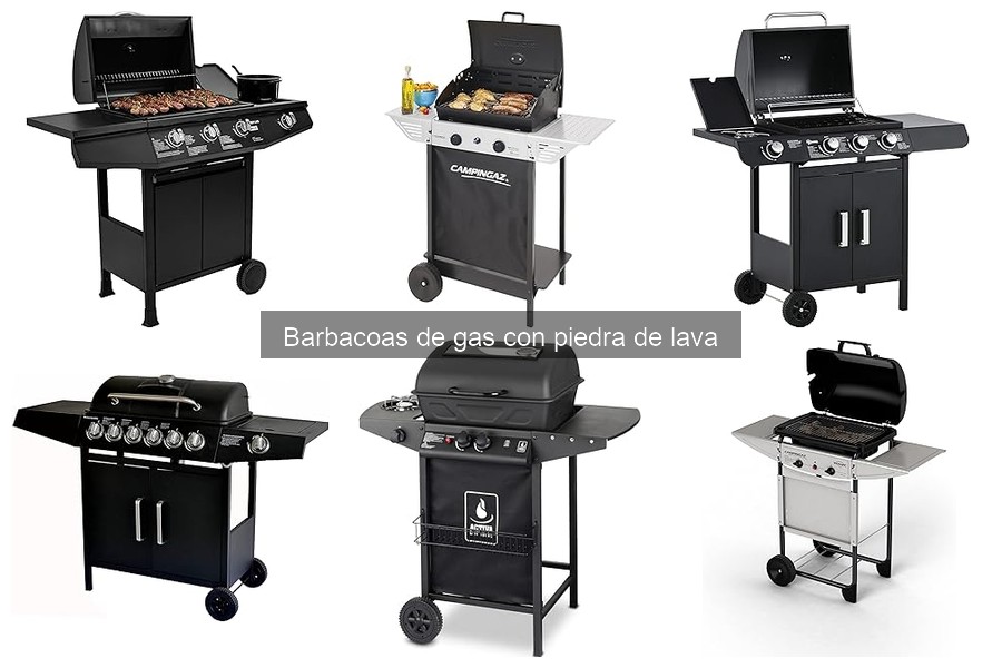 ¿Qué son las barbacoas de gas con piedra de lava?