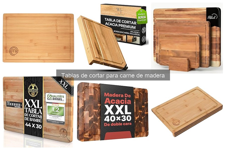 ¿Qué son las tablas de cortar para carne de madera?