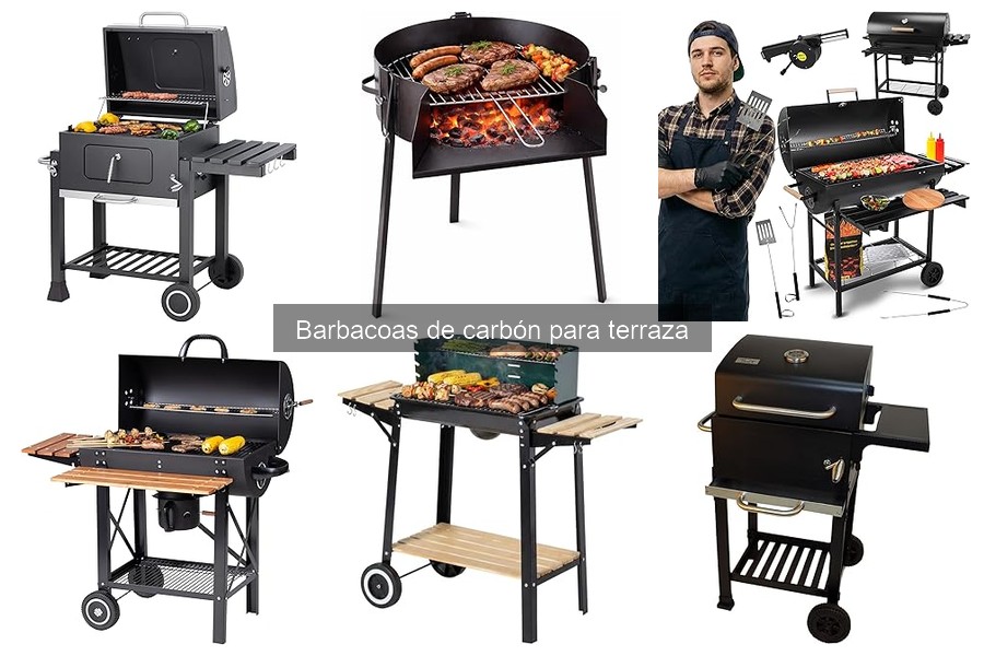 Recetas deliciosas para barbacoa de carbón en terraza